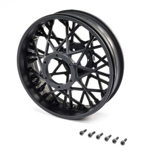 [LOS46001]Rear Wheel Set, Black: Promoto-MX