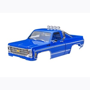 [AX9811-BLUE] Body, Chevrolet K10 Truck (1979), complete, blue TRX4M