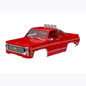 [AX9811-RED] Body, Chevrolet K10 Truck (1979), complete, red  TRX4M