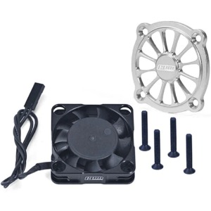 [#MGO018FAN-S] Aluminum 6061 Motor Heatsink w/Metal Frame Cooling Fan and Protective Cover for Arrma Gorgon 4x2