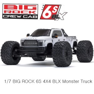[ARA7612T3]1/7 BIG ROCK 6S 4X4 BLX Monster Truck RTR, White