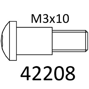 [#97401126] [4개입] C Hub King Pin Screw for EMO-X (설명서 품번 #42208)