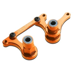 [AX3743T] Steering bellcranks,drag link orange-anodized 6061-T6 aluminum/5x8mm ball bearings-4