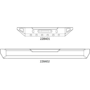 [#97401084] Front &amp; Rear Bumper for EMO-X (설명서 품번 #228401, 228402)
