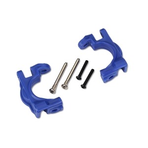 [AX9032X] Caster blocks (c-hubs),extreme heavy duty, blue (left &amp; right)/ 3x32mm hinge pins (2)/ 3x20mm BCS (2)