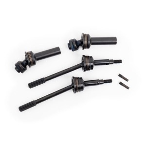 [AX9052R] Driveshafts,rear,extreme heavy duty,steel-spline constant-velocity with 6mm stub axles(complete assembly)(2)