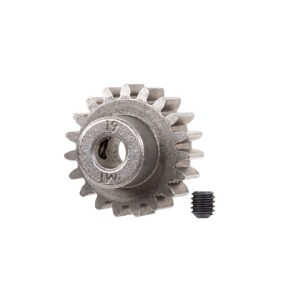 [AX6480X] Gear,19-T pinion,1.0 metric pitch,fits 5mm shaft/set screw for use only with steel spur gears