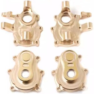 [#EMO-X-02] [2개입｜총 167g] Brass Front Portal Axle Steering Knuckle &amp; Cover w/Screws for EMO-X1, X2, X3