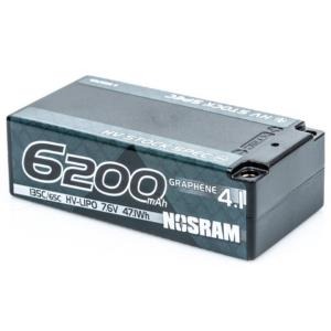 [999759]NOSRAM HV Stock Spec Shorty Graphene-4.1 6200mAh Hardcase - 7.6V LiPo - 130C/65C