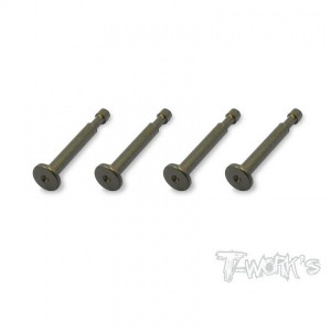 [TO-198-K]7075-T6 Alum.Hard Coated Lower Shock Mount Pins ( For Kyosho MP9,GT3,MP9e EVO/MP10 )4pcs.