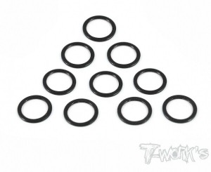 [TA-047BK]Aluminum 6x8x0.5mm Shim 10pcs ( Black )