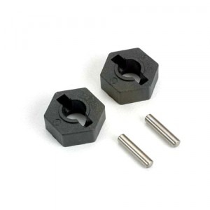 [매장입고][AX4954] Wheel hubs hex 14mm(2)/ axle pins (2.5x12mm) (2) 휠 헥스 14mm . 핀 12mm