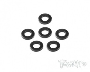[TA-058]Aluminum 2x4x1.0mm Shim 6pcs ( Black )