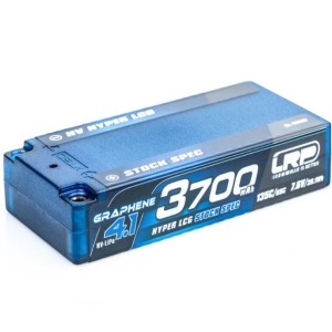 [432287]LRP HV Hyper LCG Stock Spec Shorty GRAPHENE-4.1 3700mAh Hardcase Battery - 7.6V LiPo - 135C/65C