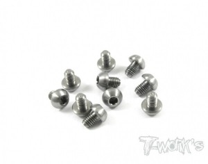 [TSS-304B]3x4mm Titanium Hex. Socket Button Head Screw 10pcs.
