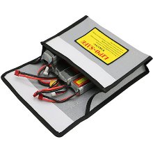 [] Fireproof Lipo Battery Bag - 220 x 185 x 40mm (Three-Dimensional)