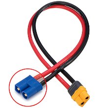 [#BM0219] Charging Lead - Amass XT60 Female to EC3 Male/14AWG Silicone Wire 20cm