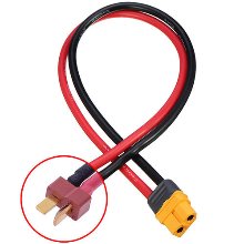 [#BM0217] Charging Lead - Amass XT60 Female to T plug Male/14AWG Silicone Wire 20cm