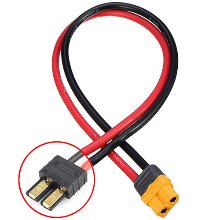 [#BM0221] Charging Lead - Amass XT60 Female to TRX Male/14AWG Silicone Wire 20cm