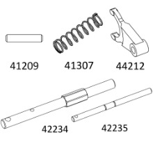 [#97401071] Transmission Shaft and Accessories for EMO-X (설명서 품번 #41209, 41307, 42234, 42235, 44212)